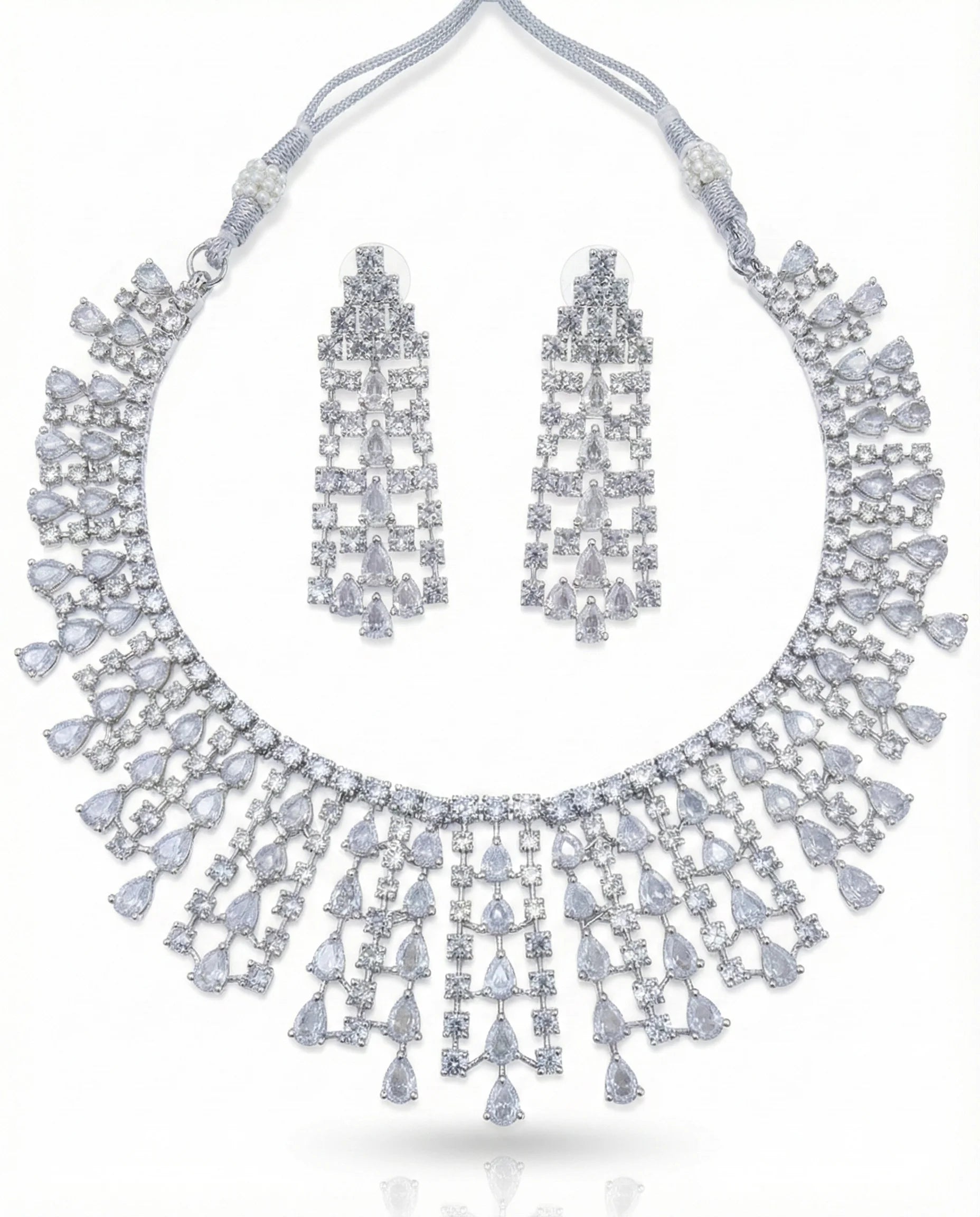 Teardrop Fringe Statement Set
