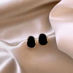 Black Enamel beautiful studs