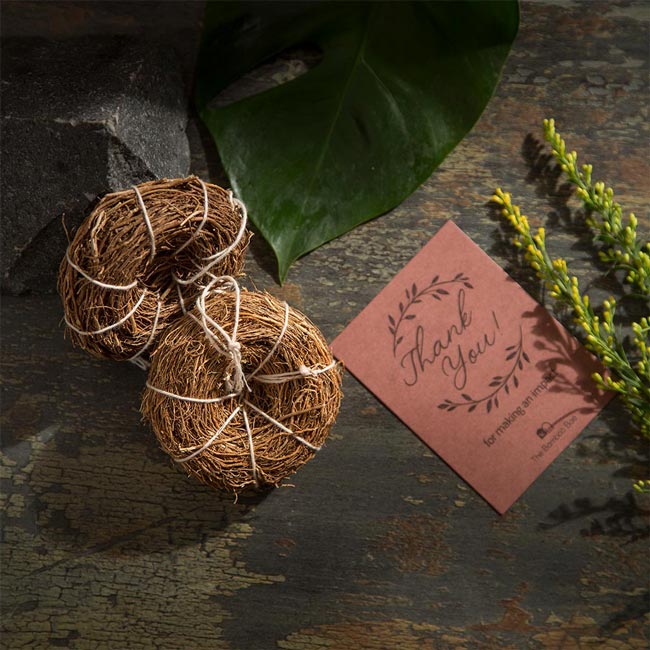 Exfoliating Body Scrubber | Vetiver Roots (Khas) | Handwoven Khas Loofah