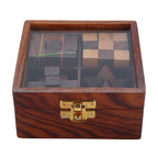 Wooden 3D Puzzle 4 in One Game Set