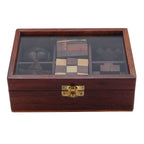 Wooden 3D Puzzle Six in One Game Set
