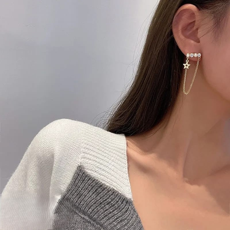 Pearl and stone Earrings