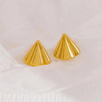 Stainless steel material earrings Anti tarnish and Anti Allergic 18 k gold plated steel Superior Quality