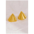 Stainless steel material earrings Anti tarnish and Anti Allergic 18 k gold plated steel Superior Quality