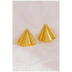 Stainless steel material earrings Anti tarnish and Anti Allergic 18 k gold plated steel Superior Quality