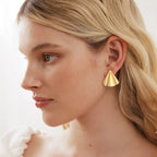 Stainless steel material earrings Anti tarnish and Anti Allergic 18 k gold plated steel Superior Quality