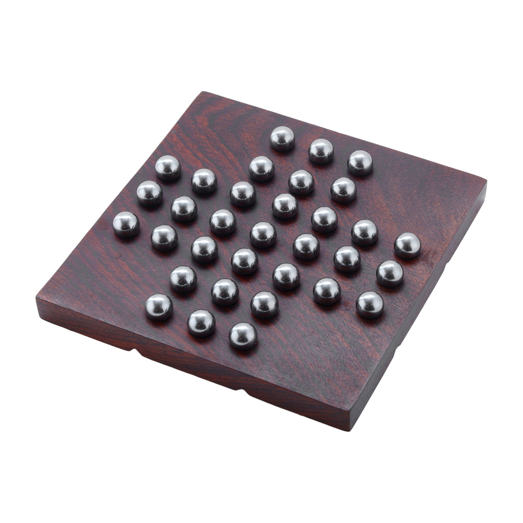 Noughts and Crosses Tic Tac Toe Solitaire 2-in-1 Travel Board Game