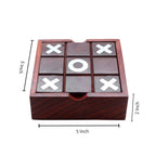 Noughts and Crosses Tic Tac Toe Solitaire 2-in-1 Travel Board Game