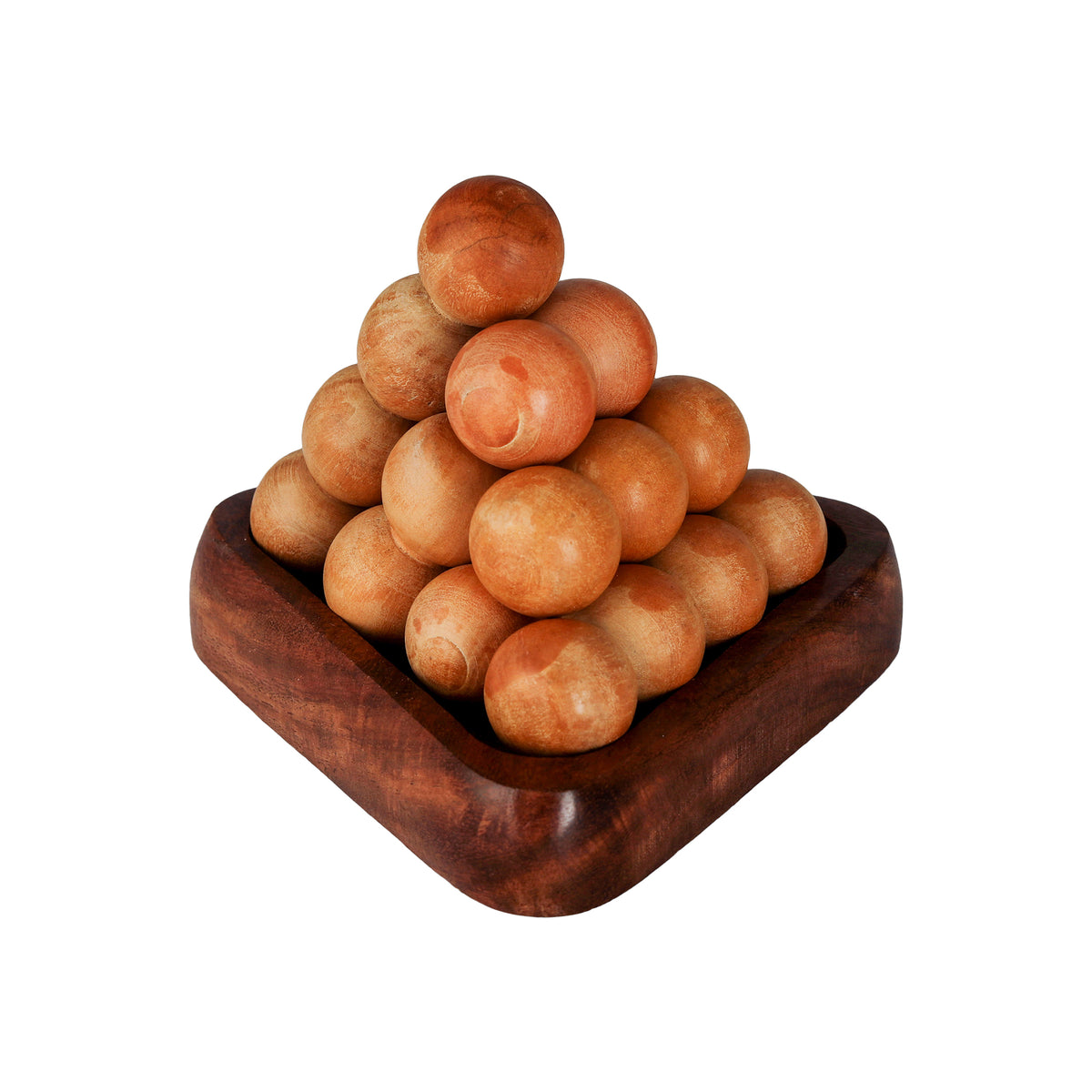 Handmade Wooden Pyramid Puzzle Game