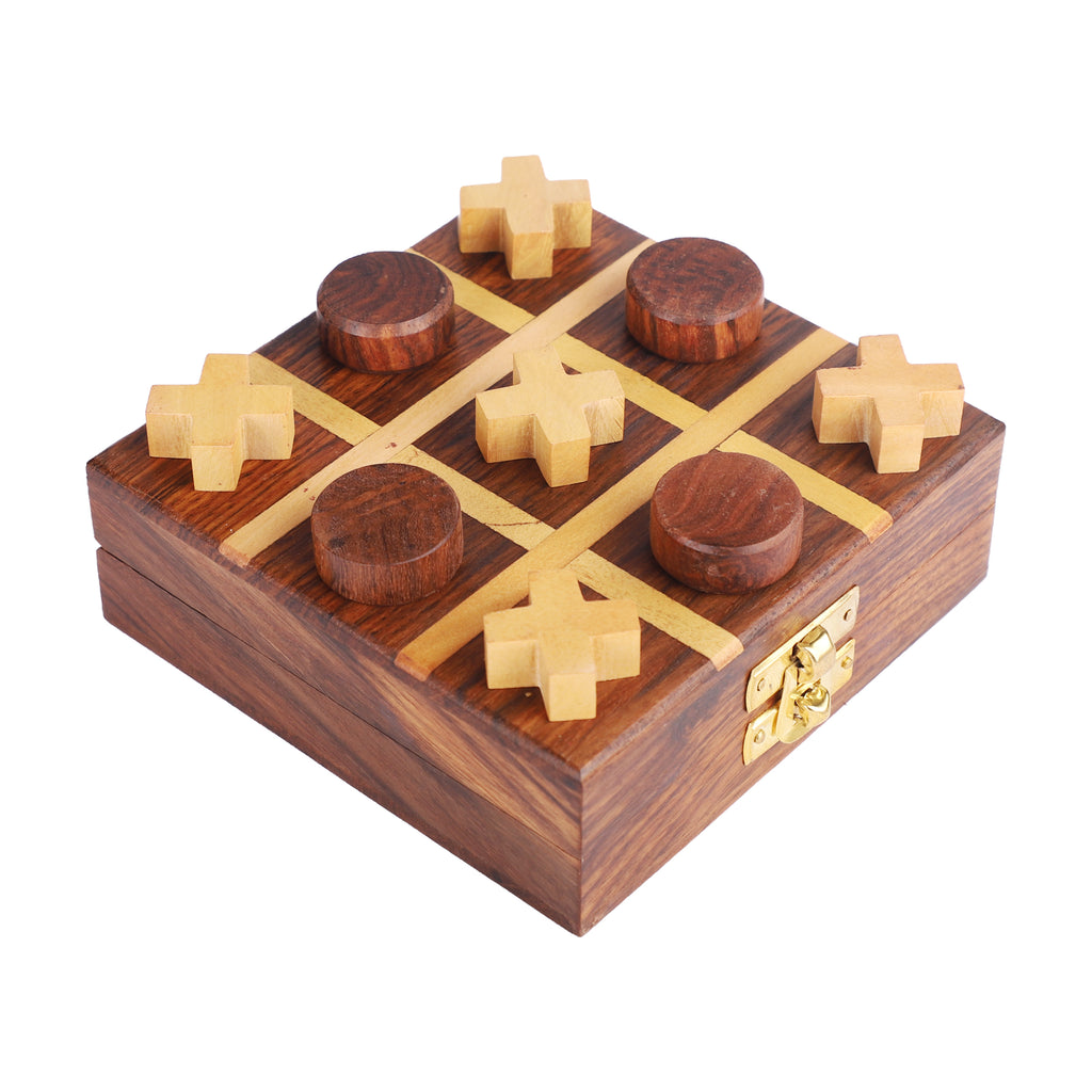 Wooden Noughts and Crosses TIK Tak Toe