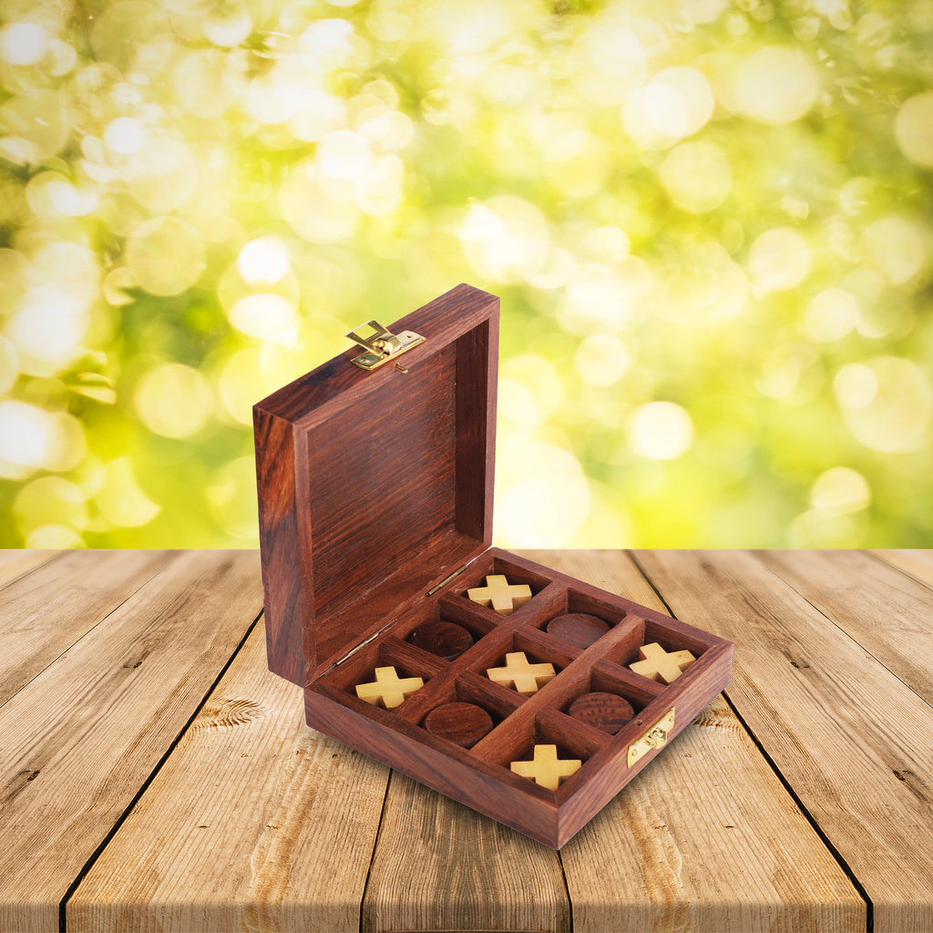 Wooden Noughts and Crosses TIK Tak Toe