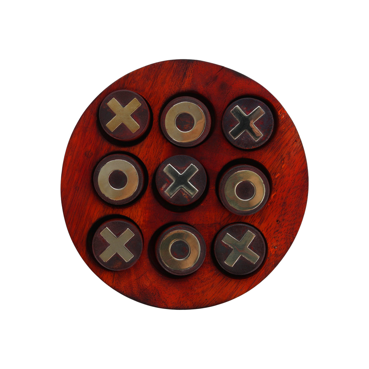 Wooden Noughts Crosses Tic Tac Toe Pedagogical Board Game
