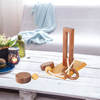Handmade Wooden Rope and Loop Organic 3D Brain Teaser Puzzle Thread