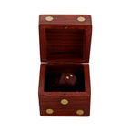 Handcrafted Box and 5 Dice Set Paperweight Puzzles Wooden Toys and Games