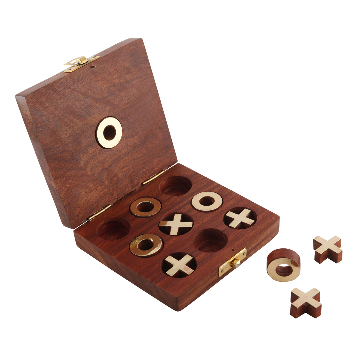 Wooden Tic Tac Toe/ Noughts and Crosses Game