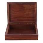 Playing Card Rosewood Deck Case Holder Box Elephant Design Free Cards