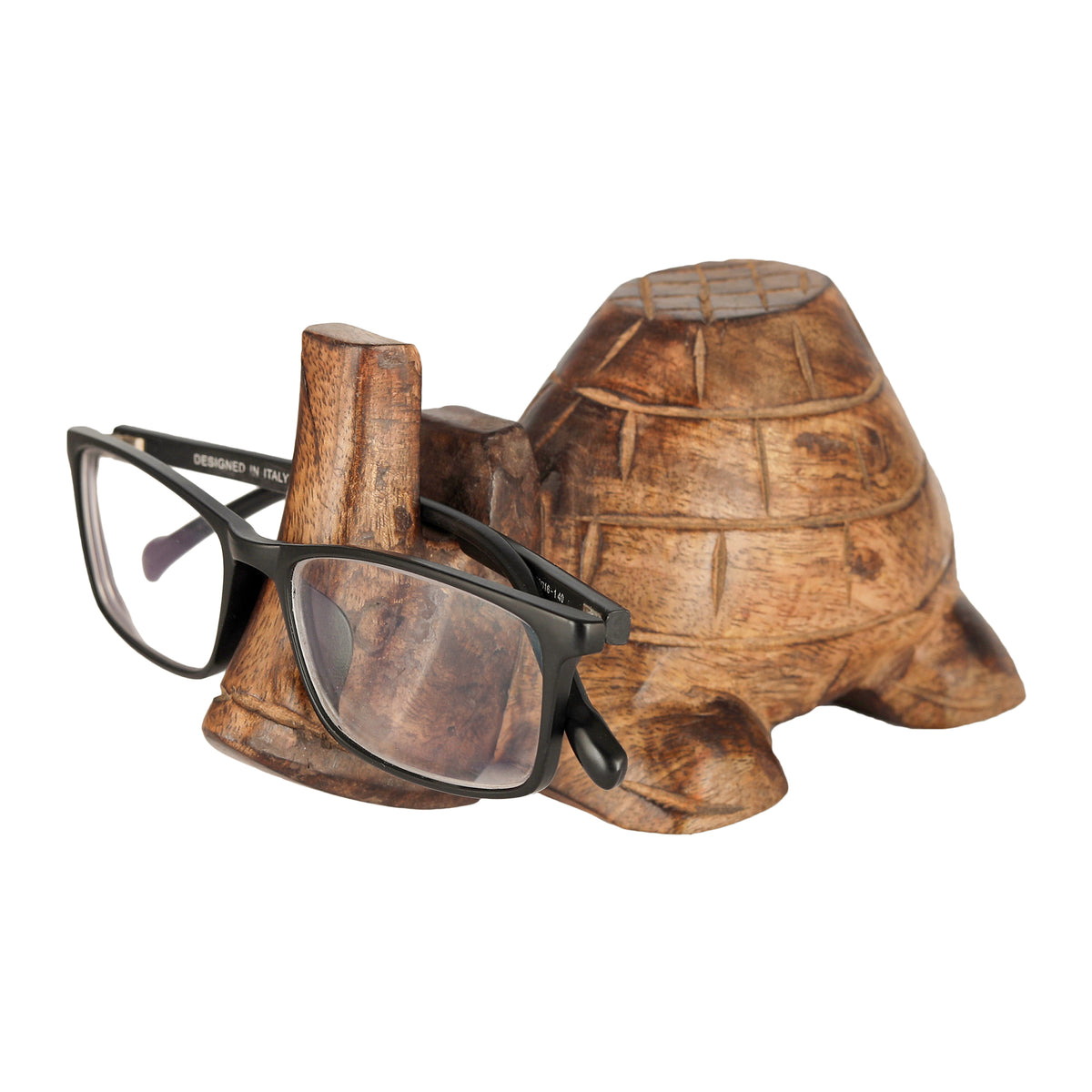 Turtle Wooden Spectacle Holder Table Organiser Stand for Men & Women