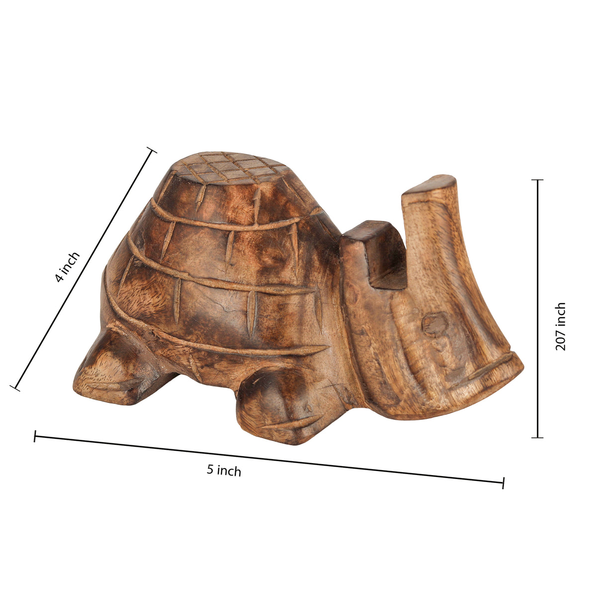 Turtle Wooden Spectacle Holder Table Organiser Stand for Men & Women