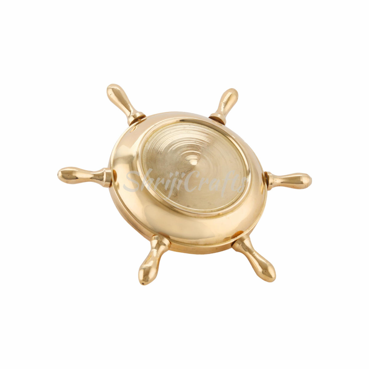 Nautical Wheel Design Cigarettes Ashtray for Outdoor Indoor, Unique for Home Office Tabletop Decoration