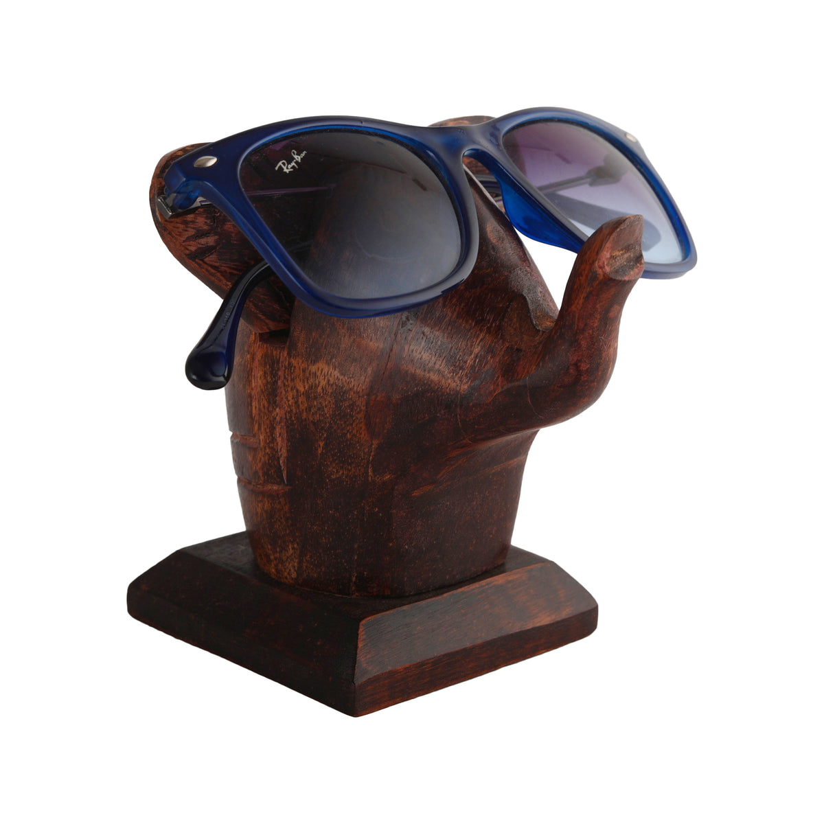 Elephant Lovers Gifts Wooden Spectacle Holder Table Organiser Stand for Men & Women