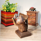Elephant Lovers Gifts Wooden Spectacle Holder Table Organiser Stand for Men & Women