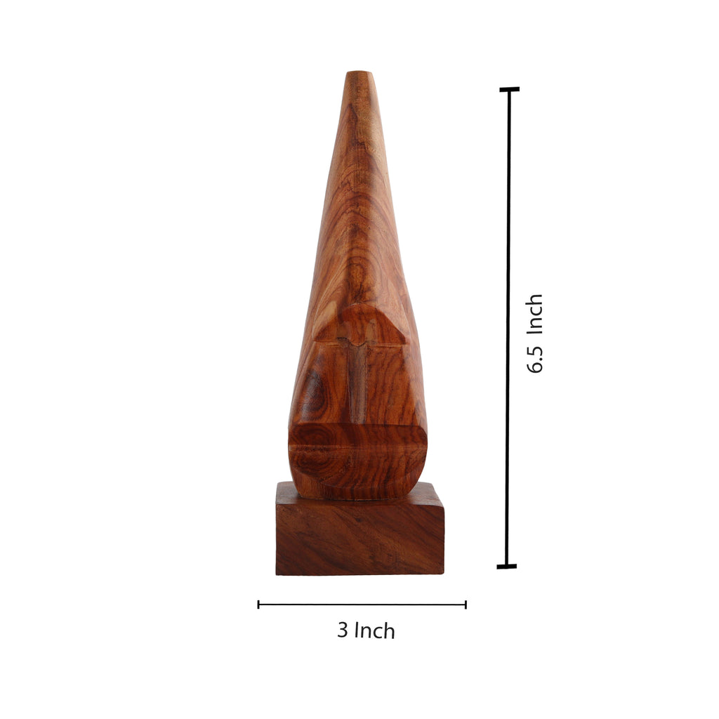 Handmade Wooden Nose Shaped Eyeglass Spectacle Holder Display Stand Home Decorative