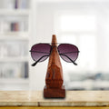 Handmade Wooden Nose Shaped Eyeglass Spectacle Holder Display Stand Home Decorative