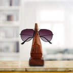 Handmade Wooden Nose Shaped Eyeglass Spectacle Holder Display Stand Home Decorative