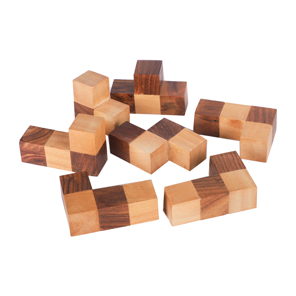 Handmade Complex Wooden Block Puzzle Game