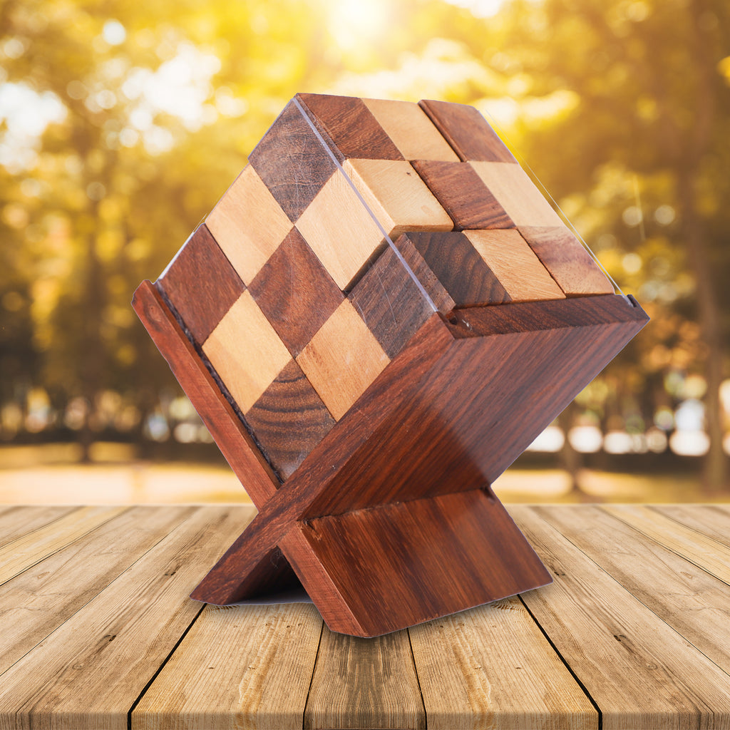 Handmade Complex Wooden Block Puzzle Game