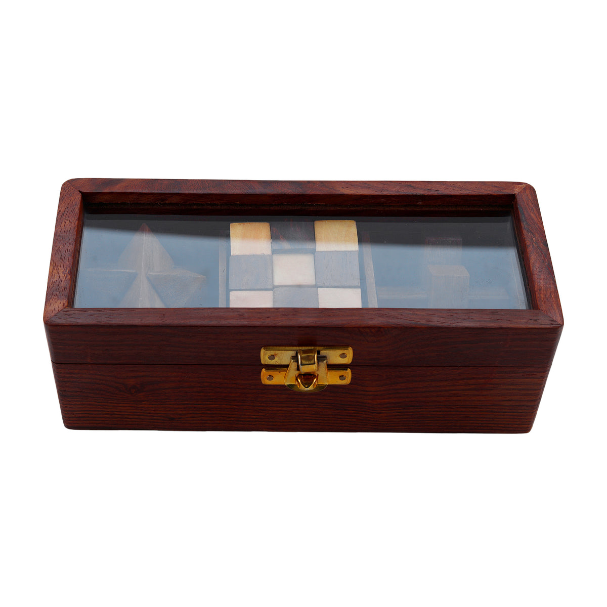 Wooden 3D Puzzles Game 3-in-1 Soma Cube/Interlocking Block/Snake Cube Game