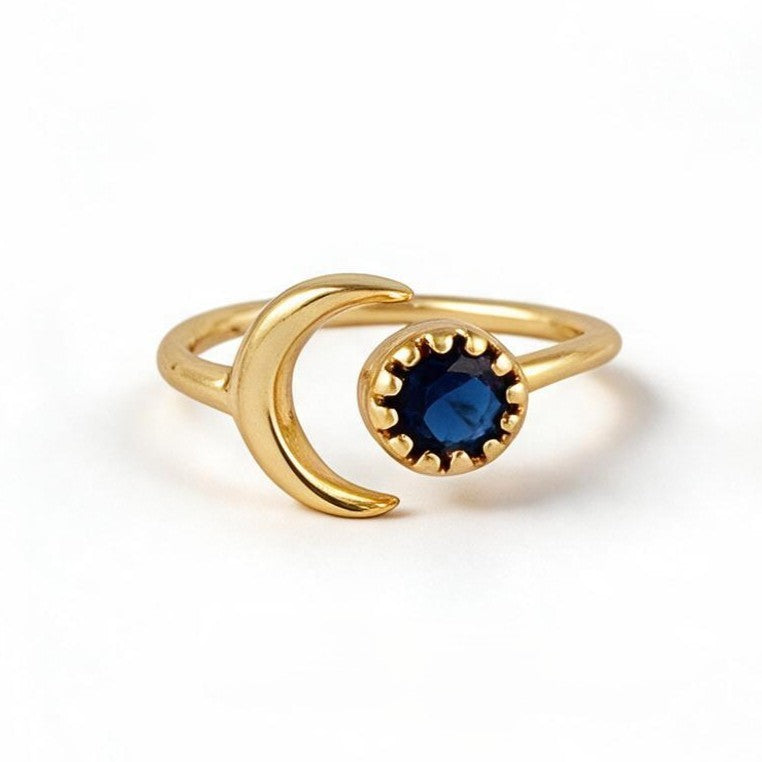 Crescent Shape Adjustable Ring