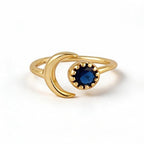 Crescent Shape Adjustable Ring