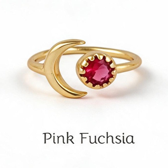Crescent Shape Adjustable Ring