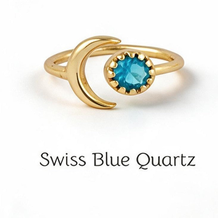 Crescent Shape Adjustable Ring