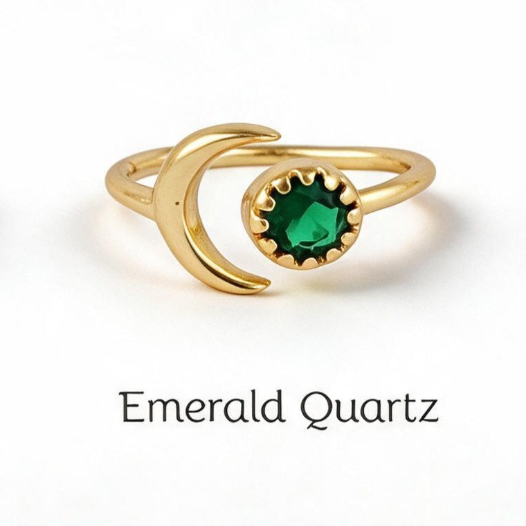 Crescent Shape Adjustable Ring