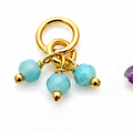 Gemstone Cluster Beads Charms