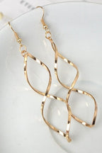 Wave dangle shape Earrings for women Material:- Alloy Zinc