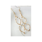 Wave dangle shape Earrings for women Material:- Alloy Zinc