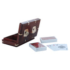 Playing Card Box with Two Set of Playing Cards | Combo Deal | Wooden Playing Card Box
