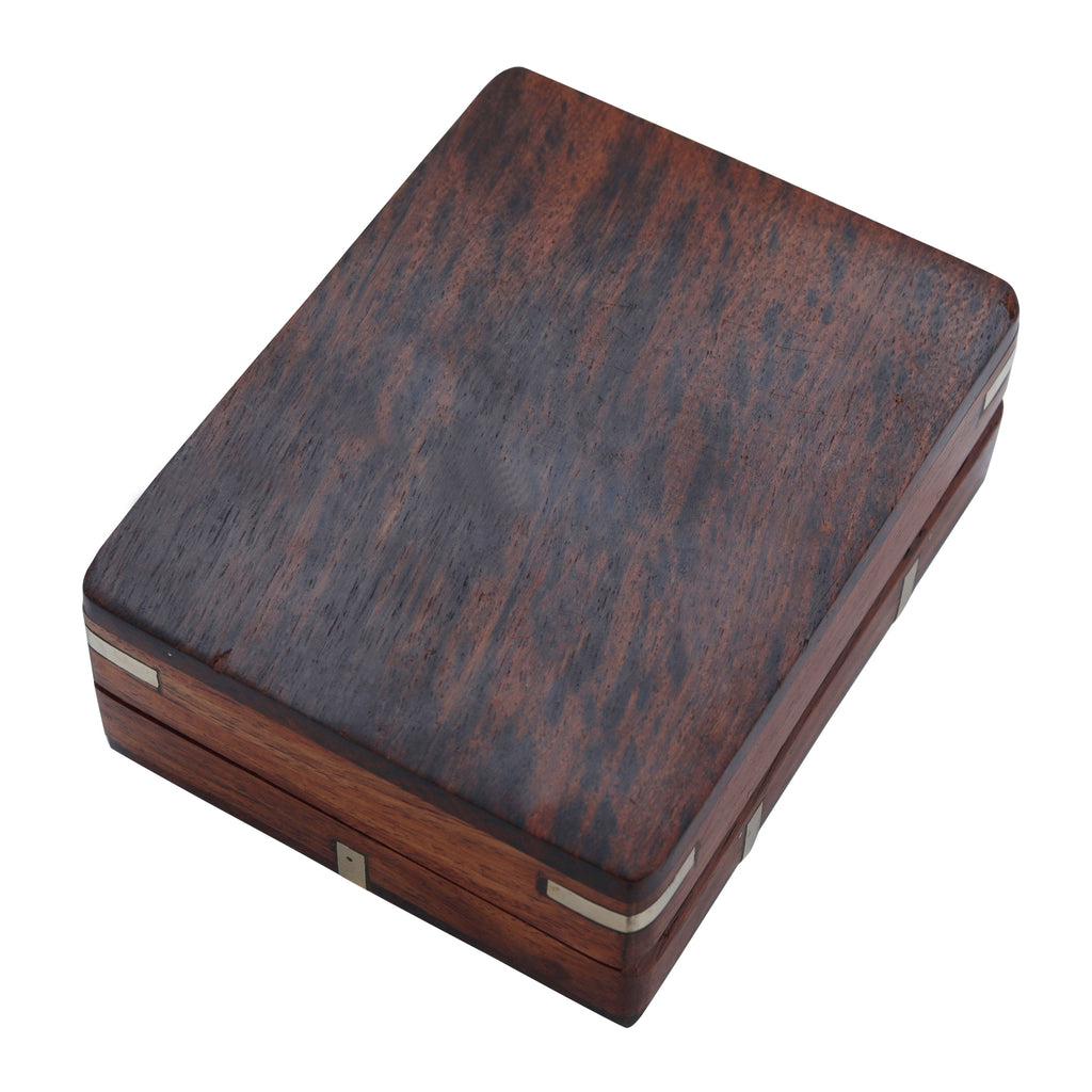 Wooden Playing Card Box with Free Playing Cards