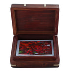 Wooden Playing Card Box with Free Playing Cards