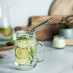 Steel Straws | Reusable Straws 2 Bent + 2 Straight + 1 Cleaner + 1 Pouch | Eco friendly Straws
