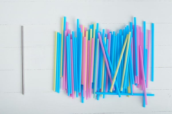 Steel Straws | Reusable Straws 2 Bent + 2 Straight + 1 Cleaner + 1 Pouch | Eco friendly Straws