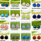 Bezelled Gemstone Multiple Colors