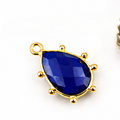 Gemstone Fancy Bezel Gold Vermeil Pendant