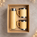 Bamboo Bottle & Travel Mug Festive Gifting Set by The Bamboo Bae