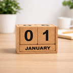 Perpetual Cork Desk Calendar | The Bamboo Bae