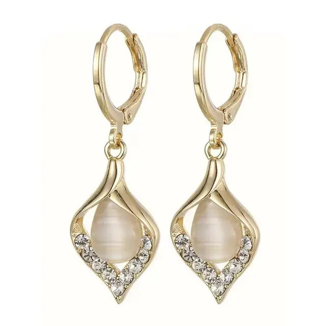 Water drop earrings for women