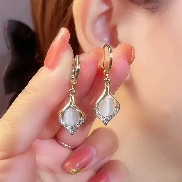 Water drop earrings for women